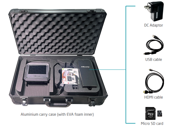 MITC-X600-39D2W-F-1M-SS-M กล้องส่องภายในท่อระบบ Digital System